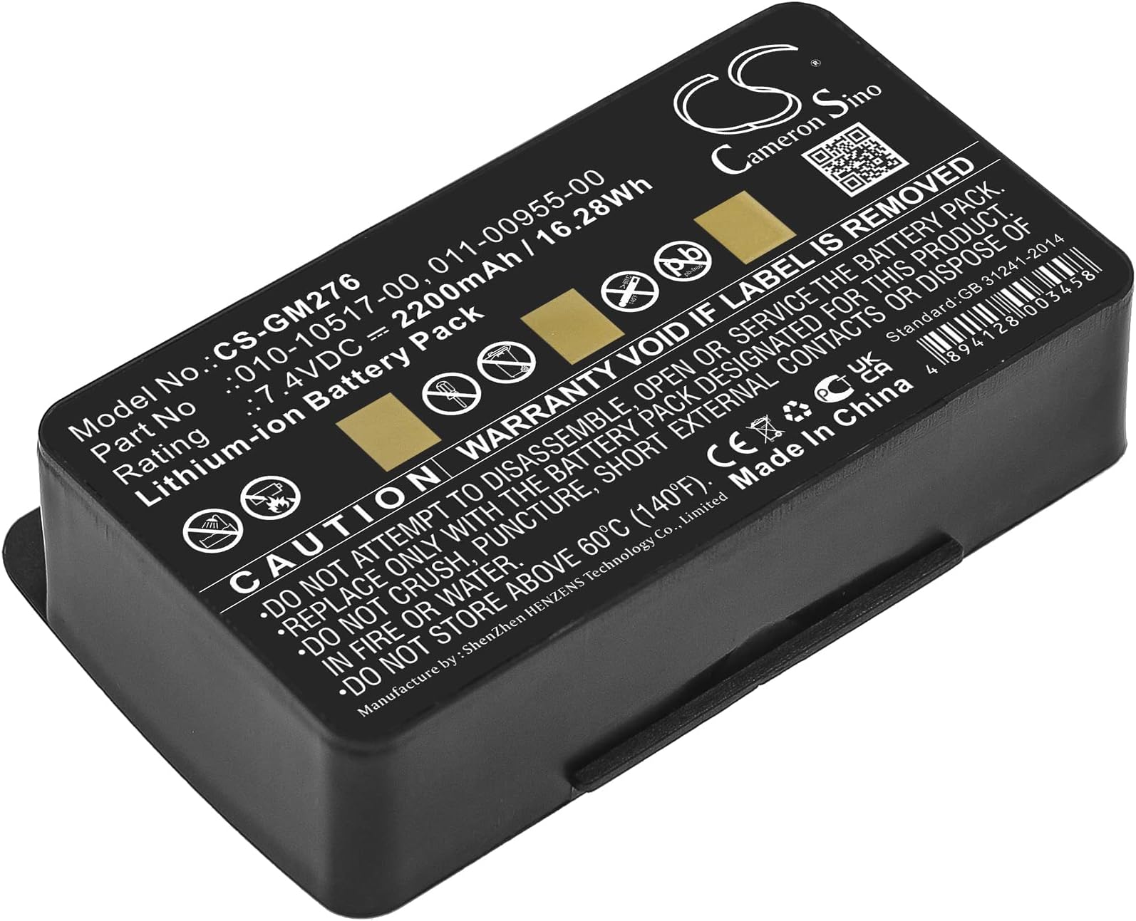 MEXXTRONICS Battery for use in Garmin GPSMAP 296, 2200mAh, 8,4V, Lithium Ion, Li-Ion, LiIon, 100% fits, fully compatible (NOT AN ORIGINAL BATTERY), black, 2200 mAh, 8,4 V, GPS Navigation