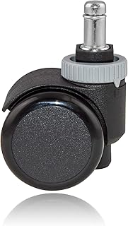 HerSo GmbH Ruedas para sillas de Oficina (11 mm, 5 Unidades)