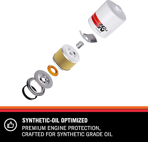 Miniatura 5 de K&N Filtro de aceite premium protege su motor compatible con modelos seleccionados de vehículos CHEVROLETJEEPEAGLEFORD (consulte la descripción del