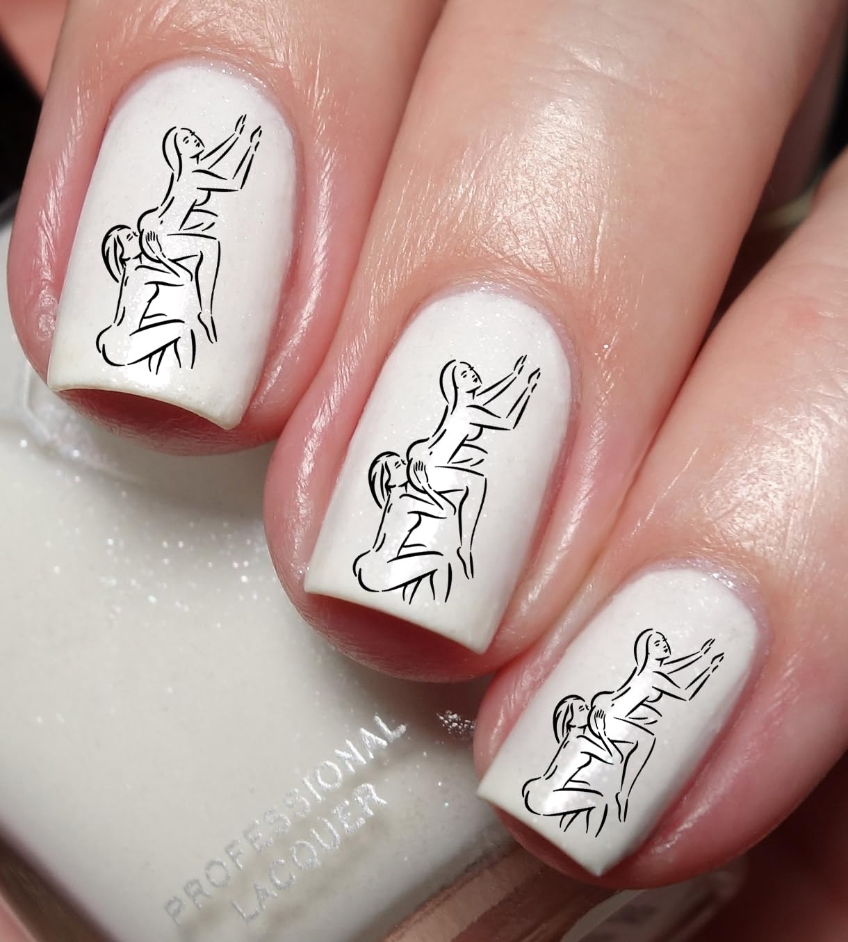 Amazon.com: Lesbian Sex Position Nail Art Decal Sticker