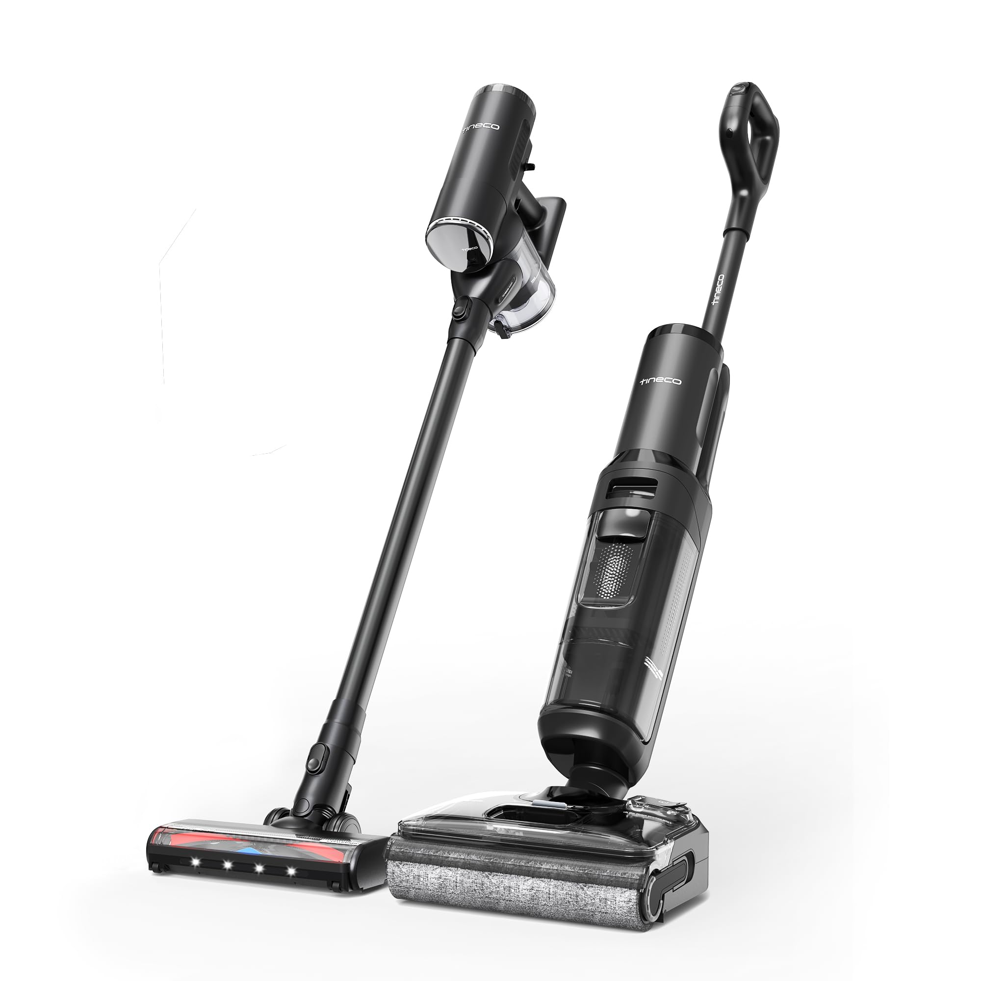 Tineco Floor One Switch S7 Stretch Aspirapolvere lavapavimenti Multifunzione 5 in 1, Design Piatto a 180°, Asciugatura Rapida con Aria Calda a 85°C, Design Anti-groviglio