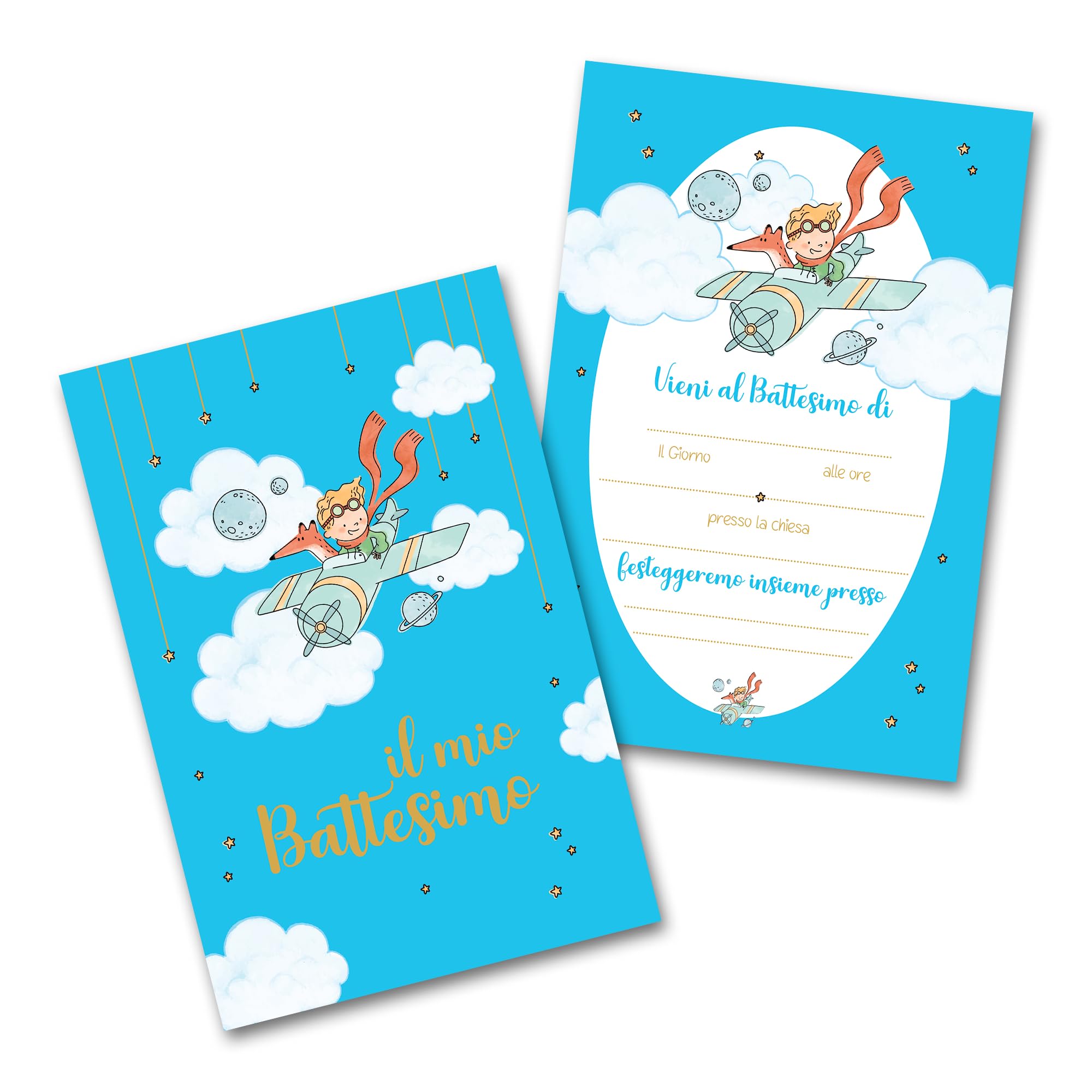 First Baptism Invitations Boy/Girl 20 pieces, Graphic to Choice