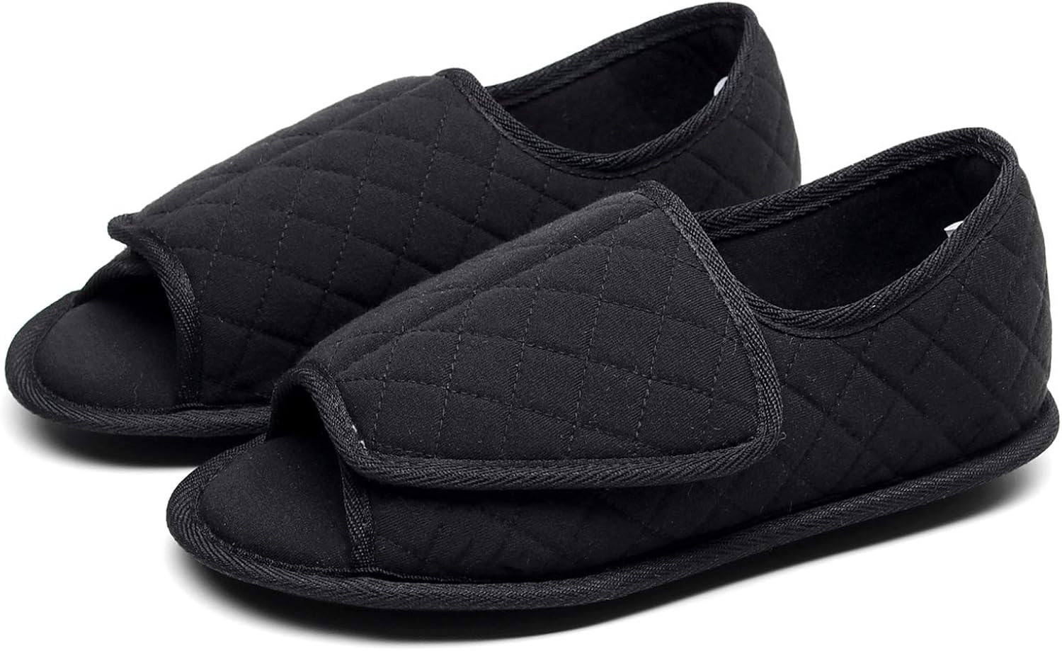 Urbancolor Women Adjustable Indoor Slippers Memory Foam House Shoes