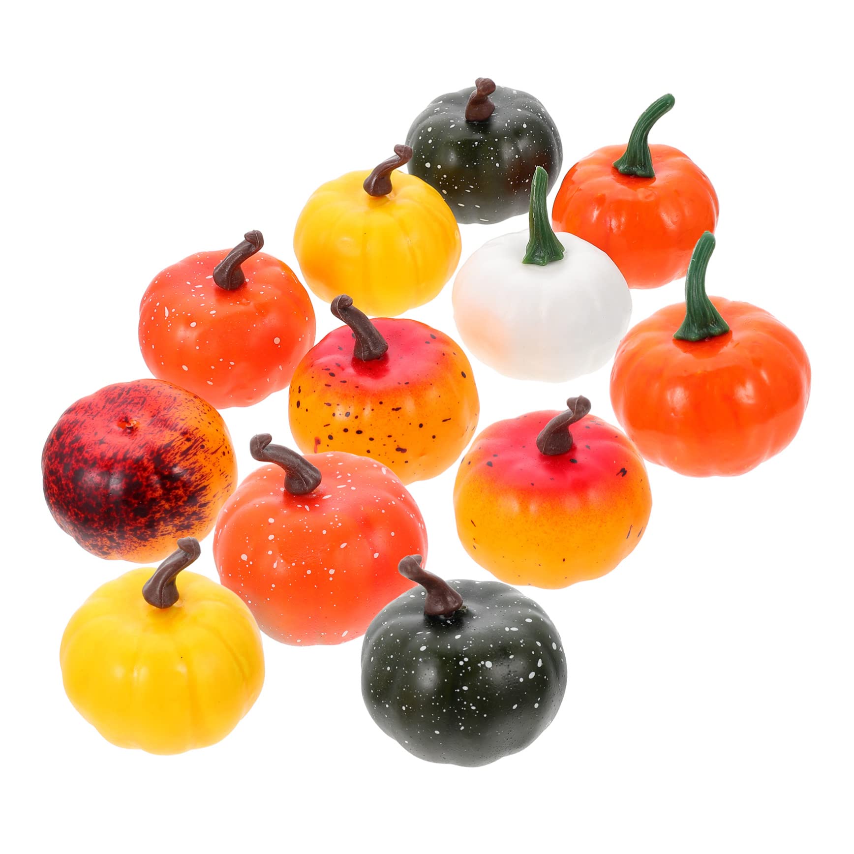 Amosfun 5 Sätze Künstlicher Kürbis Gefälschte Kürbisse Halloween Kürbismodelle Simulation Von Halloween Ornamenten Kunst Fotografiebedarf Kürbis Ornamente 12 Stück * 5