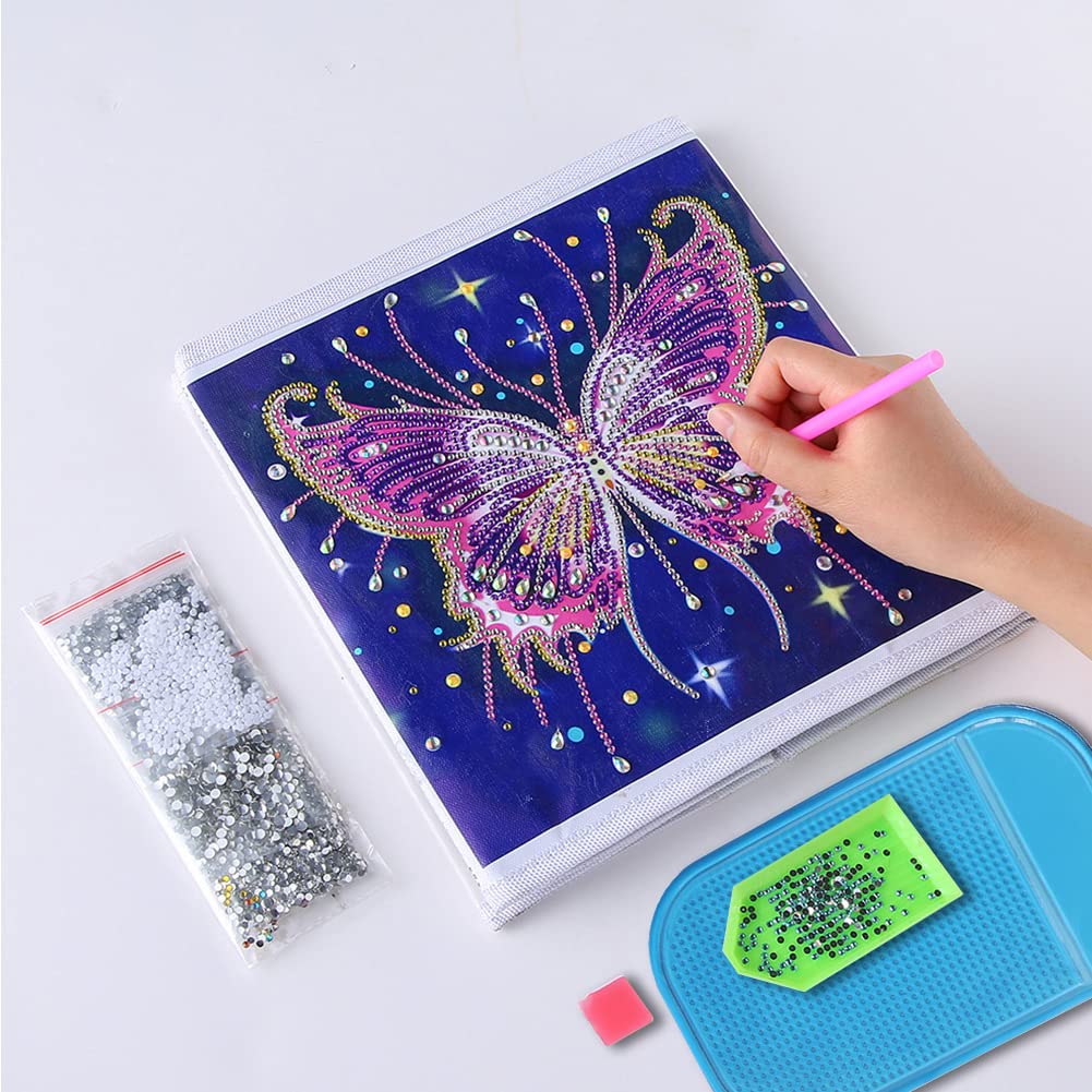 Anti-Slip Sticky Mats For Diamond Art – 2pcs Reusable Silicone Pads To Hold Trays & Tools, DIY Craft Aid