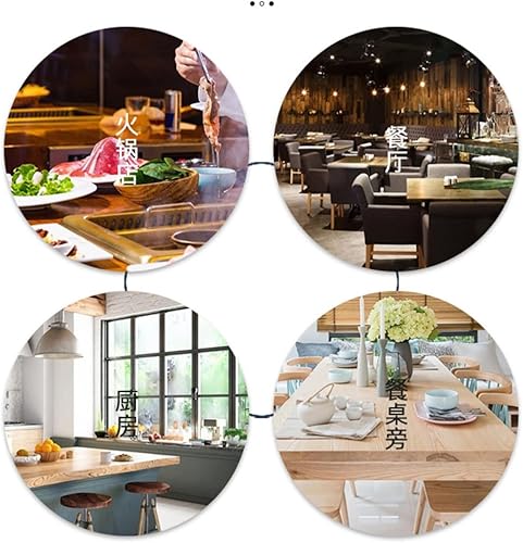 Miniatura 3 de LOUYK - Estante grueso para verduras, carrito de comedor, restaurante, entrega de alimentos, para automóvil, para servir o para platos comerciales