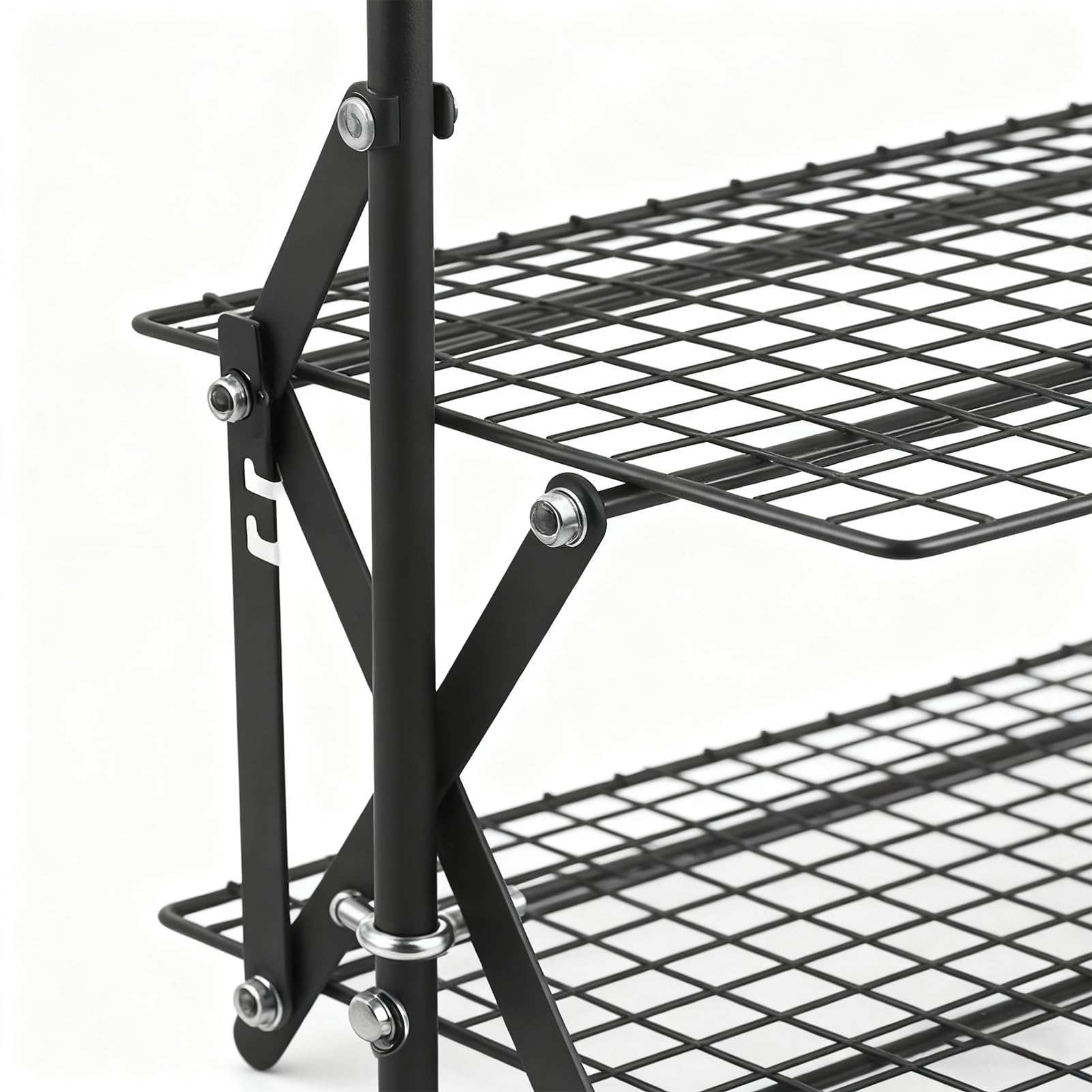 Rejilla de refrigeración plegable apilable de 4 niveles para ing – Versátil estante de alambre para secar galletas y alimentos para asar, asar, postres, frutas y veterinarios – ideal para fiestas y