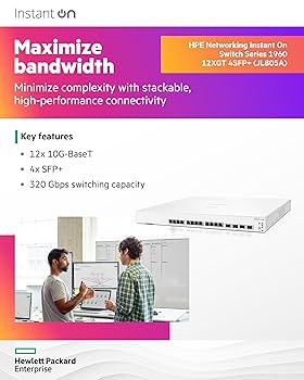 ルーター・ネットワーク機器 10G-HUB HPE Networking Instant On JL805A 10G-HUB HPE Networking Instant On JL805A