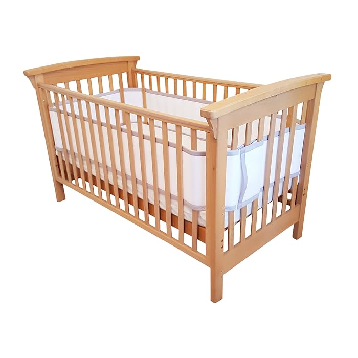 Buy Airoya® Cot Bumper for All 4 Sides Rail Bar Cot Beds, Breathable