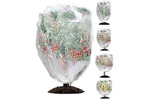wohohoho 5 Packs Plant Nets Garden Plants Fruits Blueberry Protection Netting Cover Bags with Drawstring