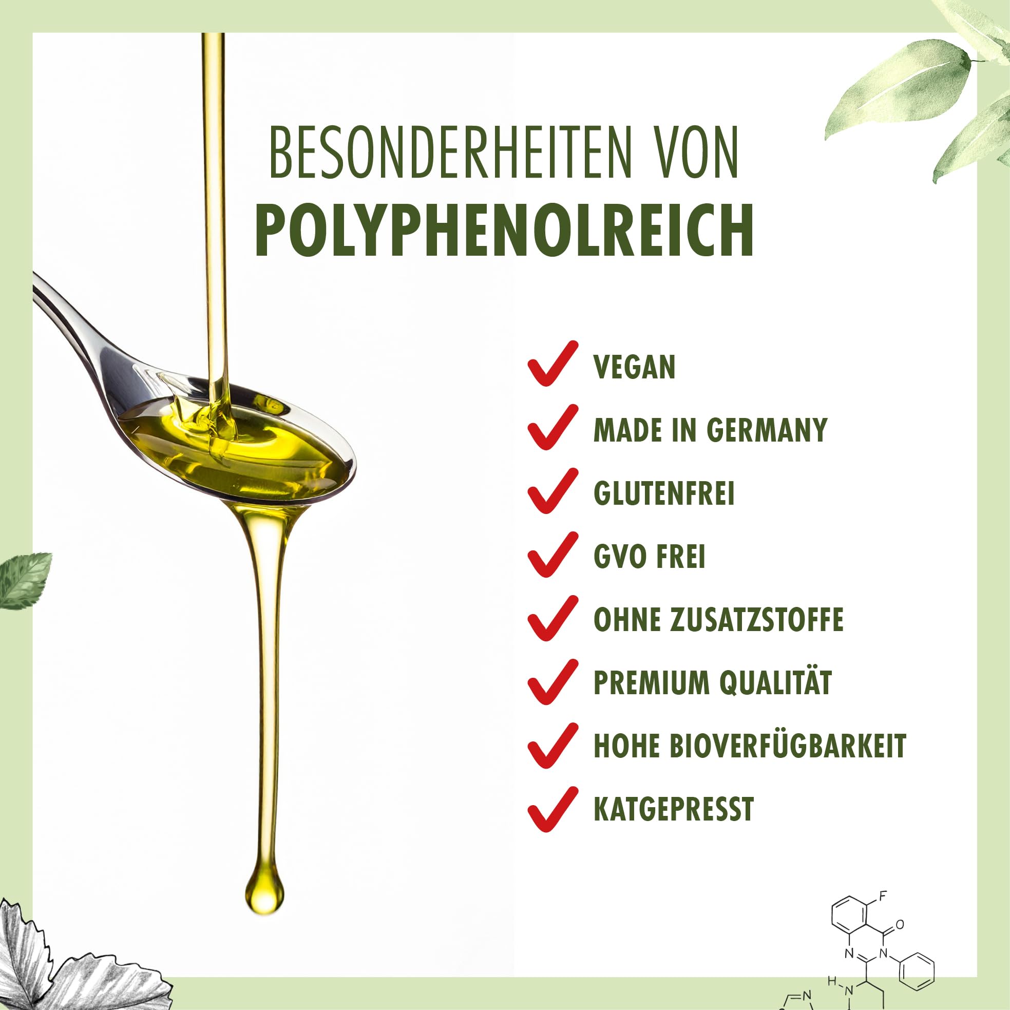 Herbarium Polyphenolreich, 200 ml | Nahrungsergänzungsmittel mit polyphenolhaltigem Olivenöl (1140 mg/kg) | Naturbelassen & kaltgepresst | Premium-Qualität aus Griechenland