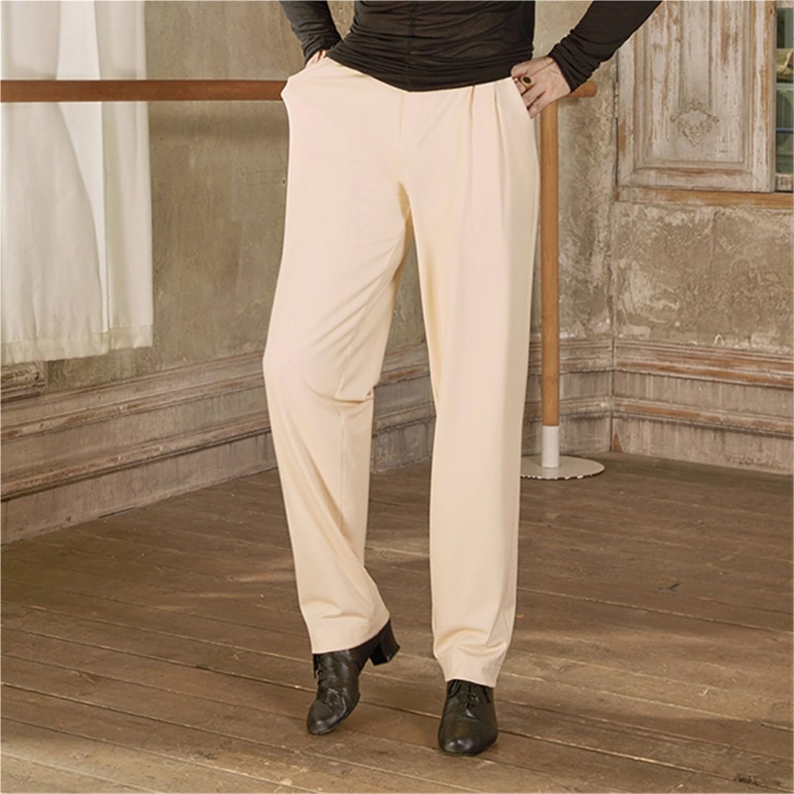 Pantalones De Baile Latino For Hombre, Ropa Competición For Chachachá, Rumba Y, Holgados For Practicar para Hombre, Salsa, Jazz, Danza