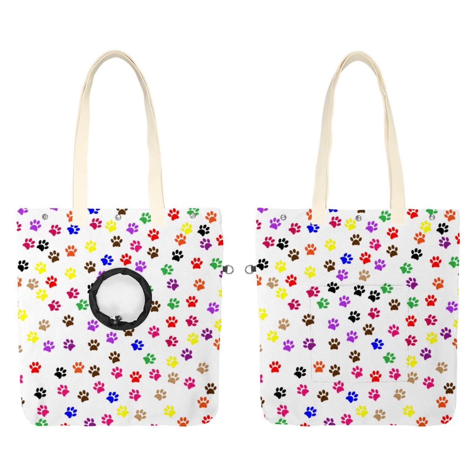 Sac de transport en toile pattes de chien chat lavable pour soulager le dos du maître