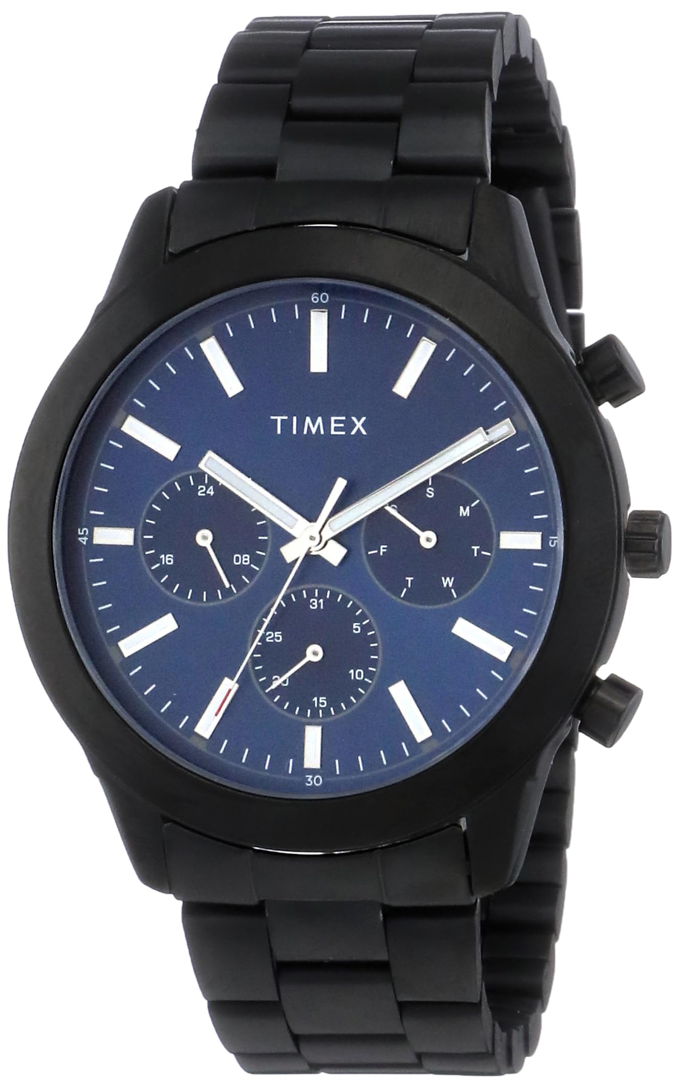 TIMEX Multifunction Men Analog Blue Dial Coloured Quartz Watch, Round Dial with 30 mm Case Width - TWEG185SMU09 (B0C1T1MDLD) Amazon Price History, Amazon Price Tracker