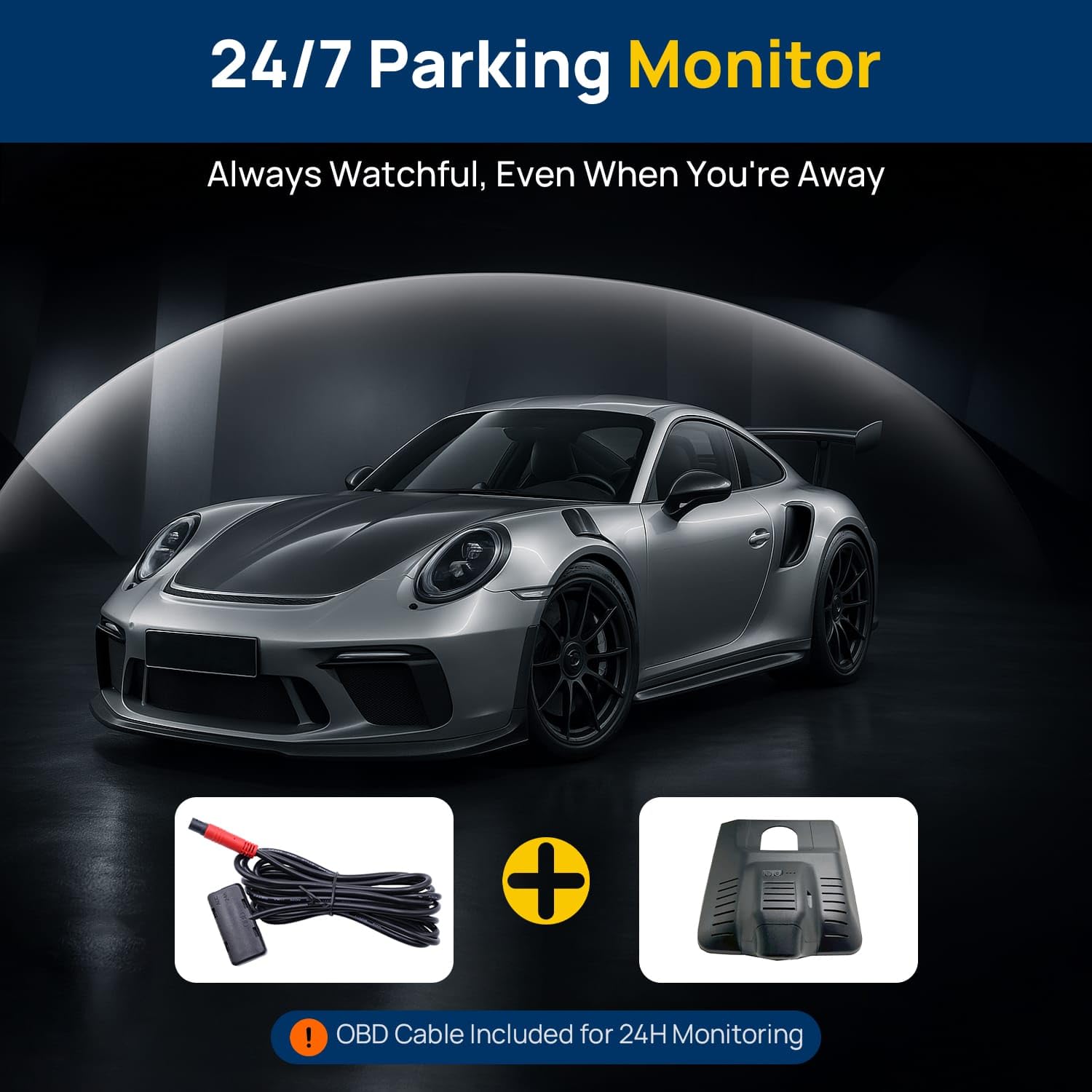 4K WiFi Kamera samochodowa dla Toyota Corolla 2023-2025 Sedan Hybrid Hatchback, zasilanie OBD, noktowizor, nagrywanie w pętli, kamera przednia, karta 128 GB, samochodowy rejestrator DVR