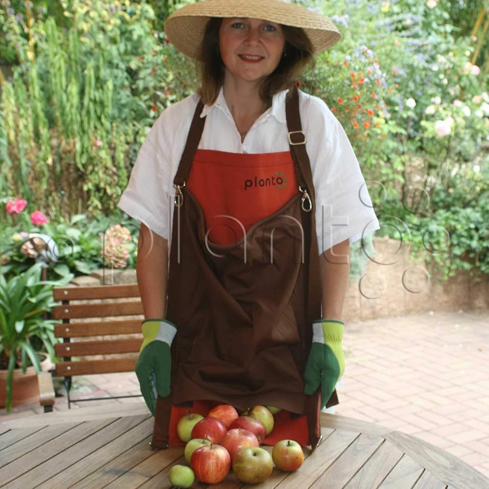 Gartenschürze Für Ernte - Große Obstpflück-Schürze Aus Oxford-Stoff