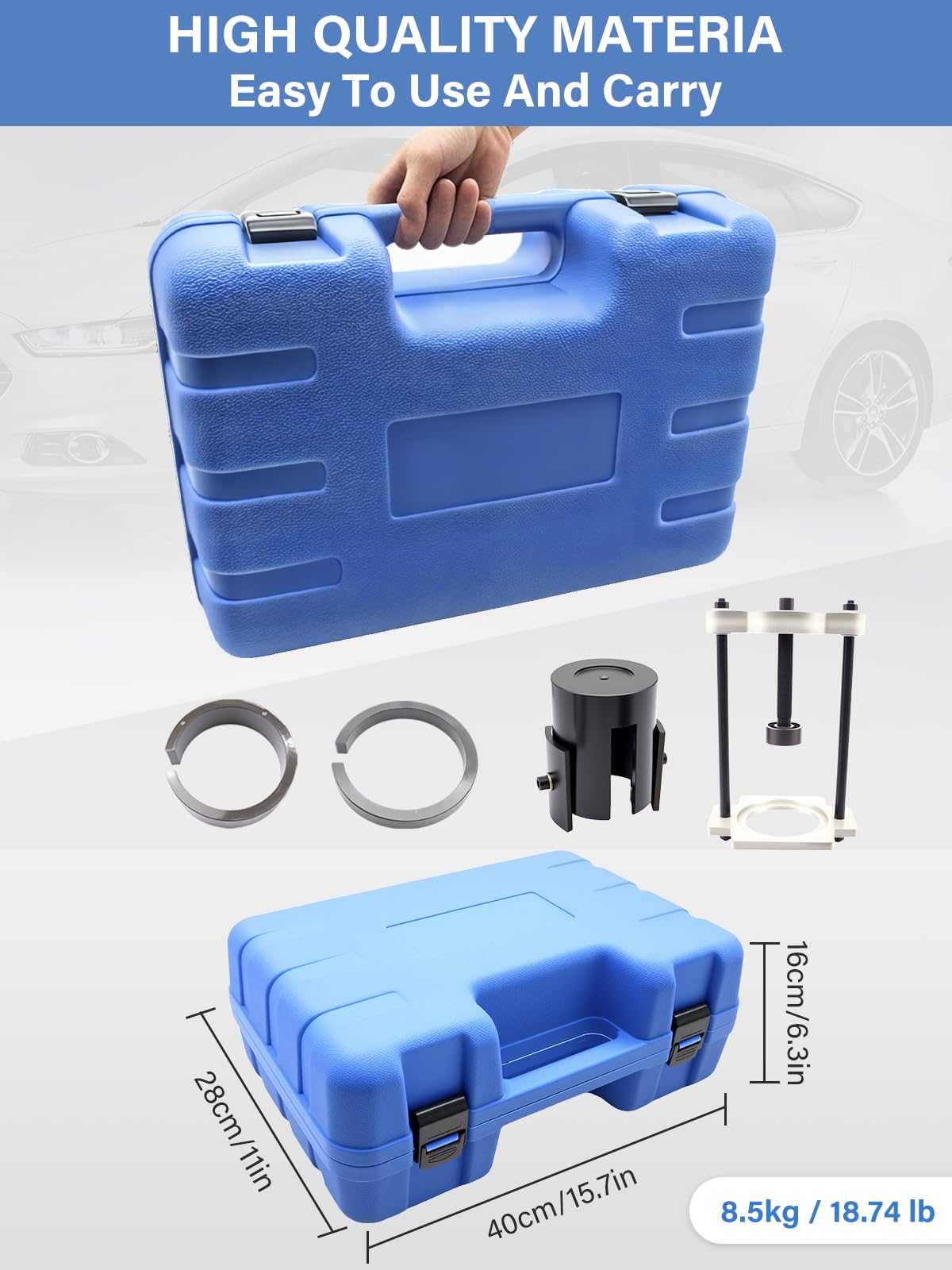 Hinterachsbuchsen Querlenkerbuchsen Werkzeugset mit Längslenker Silentlager Werkzeug für Ford Mondeo MK4 S-MAX Galaxy (ab 2006), Volvo S60/S80/V70/XC60/XC70/V60