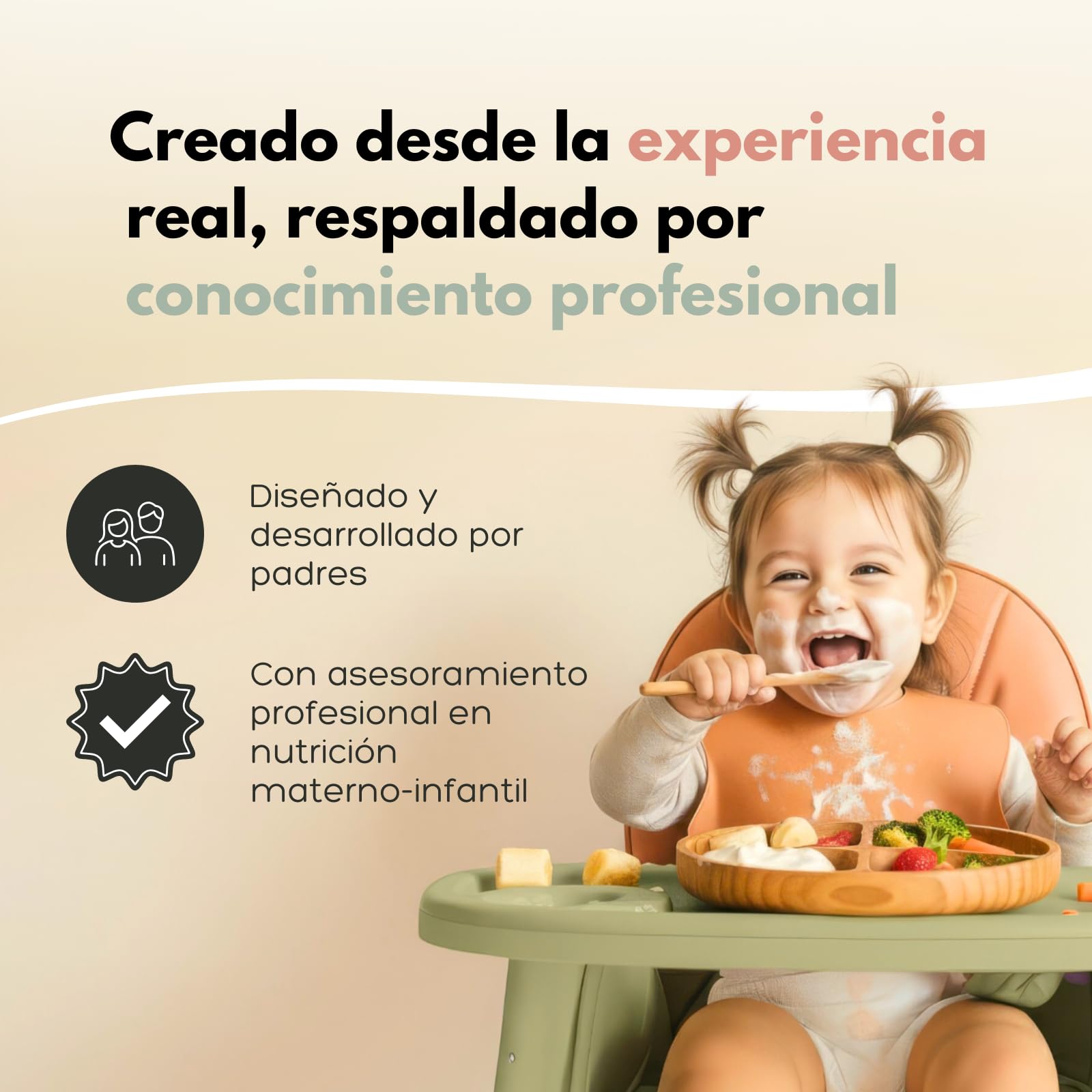 Bebébite Set de 5 Pizarras Magnéticas para Nevera Alimentación Complementaria BLW en Español