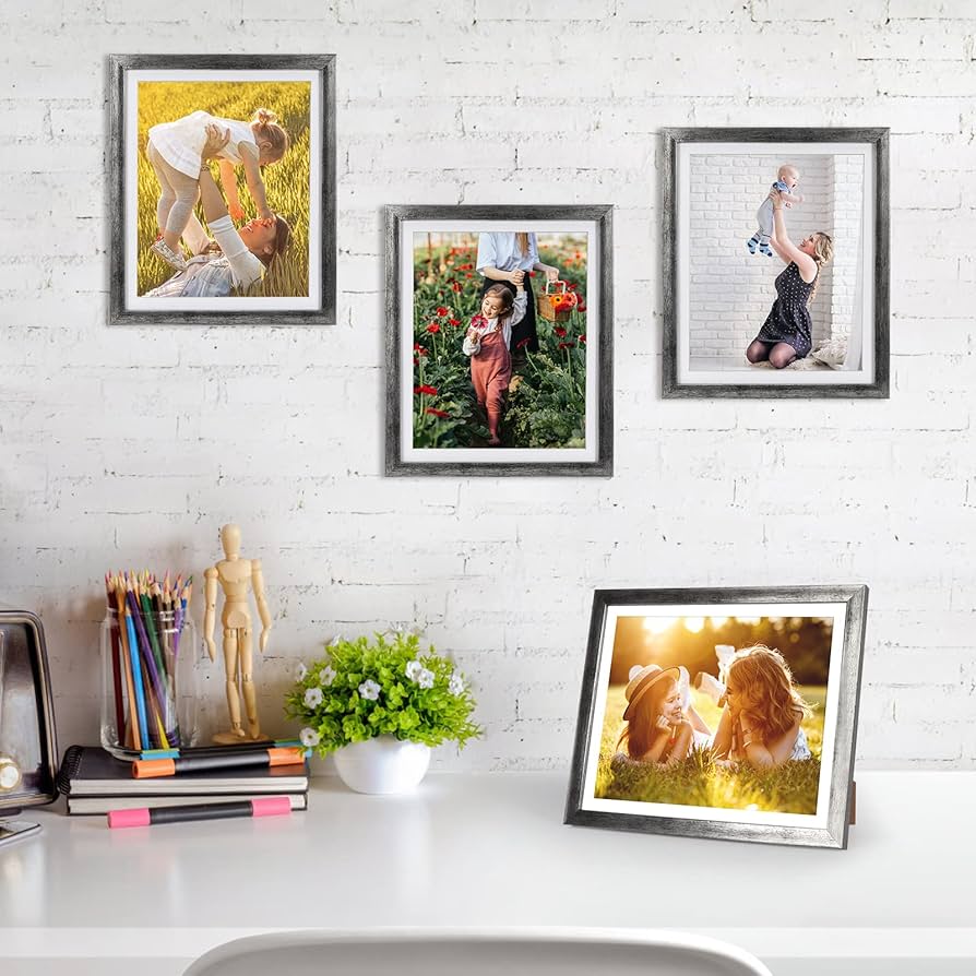 Amazon.com - Giftgarden 8x10 Picture Frame Distressed Silver