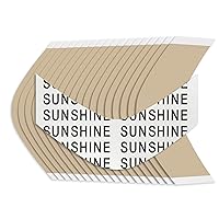 Vista 75 de Sunshine Tape 1522 Tiras de cinta para peluca Fabricadas en Estados Unidos Paquete de 36 Contorno AA Cinta adhesiva transparente de doble