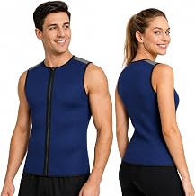 Mens Scuba Diving Suit Sleeveless Full Zip Front Thermal Neoprene Jacket for Swimming Snorkeling Surfing Diving