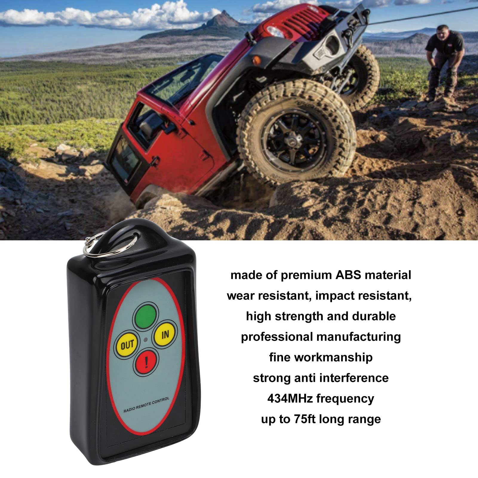 Kit De Control Remoto De Cabrestante Inalámbrico De 12/24V Controlador De Cabrestante Eléctrico Universal Para Camión ATV
