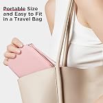 Zannaki Cute Pill Organizer for Purse with Two Removable 7-Day Pill Box, Travel PU Leather Pill Case, Portable Weekly Pill Container with Storage Bag to Hold Vitamins, Fish Oils, Supplements (Pink)