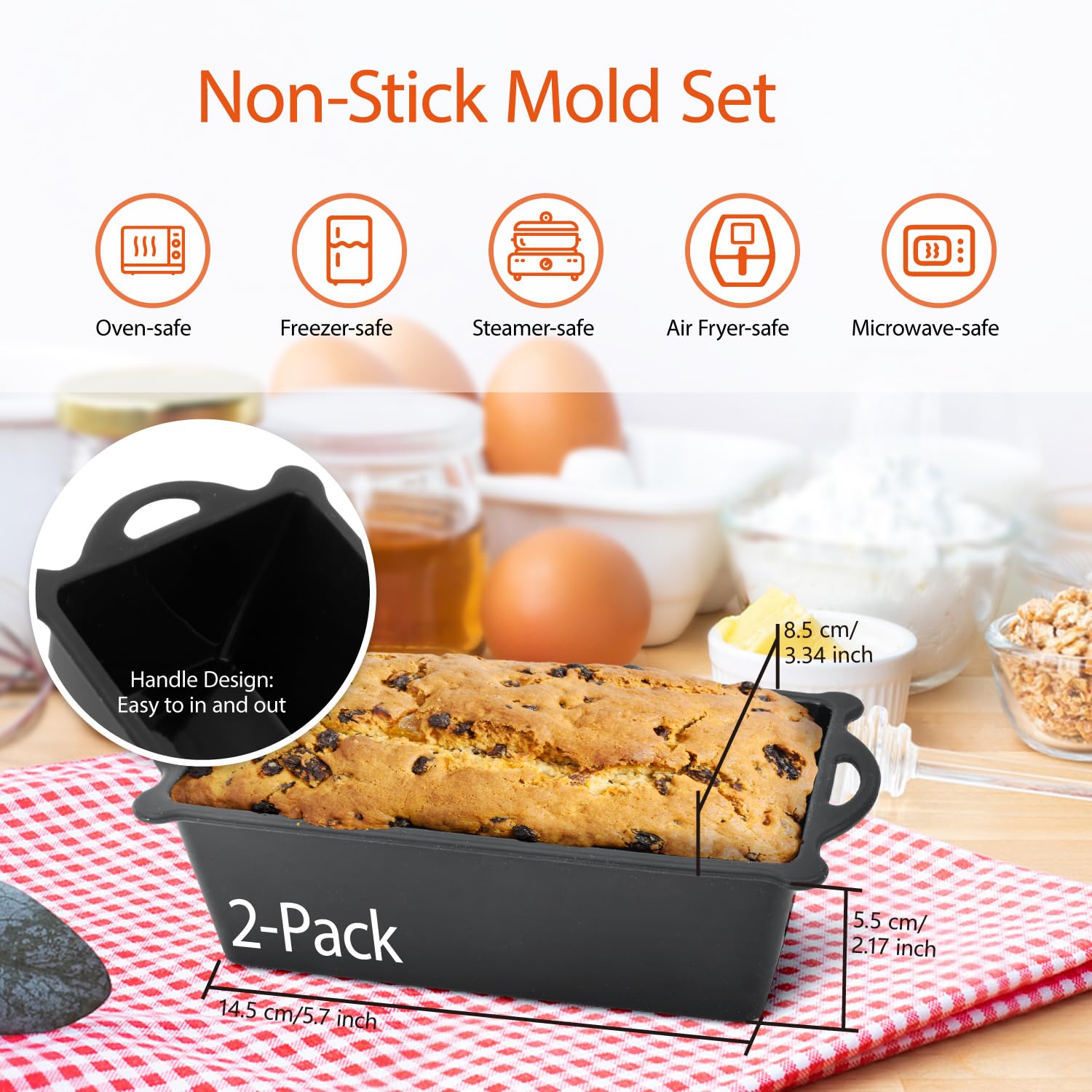 Accessoires Air Fryer pour NINJA 10.4 L, AF500EU Moule Silicone Air Fryer Flex Drawer Airfryer, Pièces de Rechange pour Friteuses，Moule Silicone pour Ninja Foodi Flex 1 × 10.4 L et 2 × 5.2 L (22PCS)
