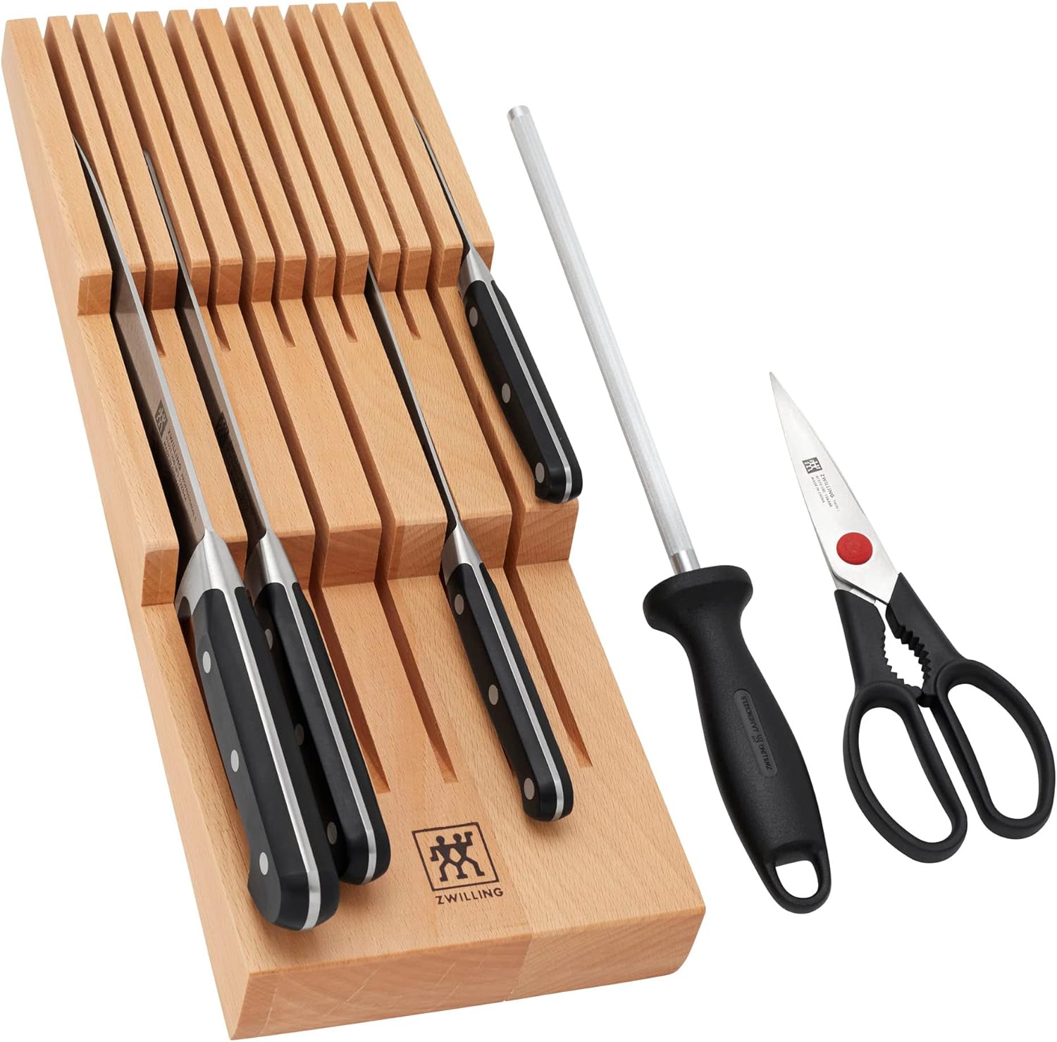 ZWILLING Professional "S" 7-pc Knife Set With In-Drawer Knife Tray