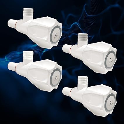 CUROVIT Angle Valve Polo PVC Tap 4 PC Bathroom Kitchen 15mm (1/2