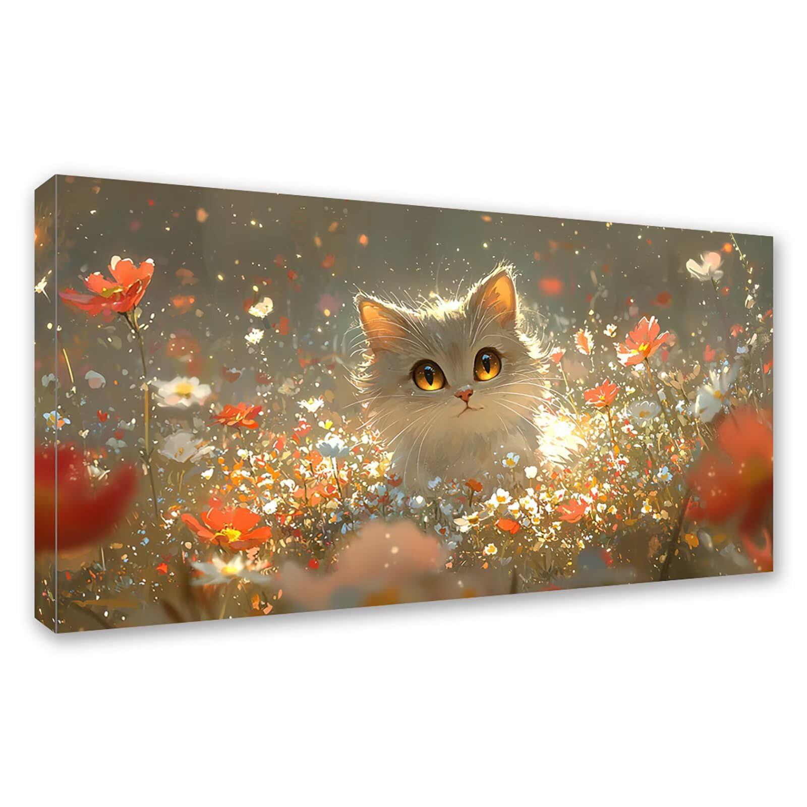Diamond Painting Grande 180x90cm Animal Diamond Painting Adultos, DIY Gato Pintura de Diamante Manualidades Adultos, 5D Cuadrado Rhinestone Bordado Punto de Cruz para Home Decoration Regalo 0J-261