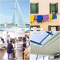 Vista 7 de TooTaci Bloque de polea de grúa de acero inoxidable de 1.81 pulgadas y sistema de polea de aparejos, rodamiento resistente en el interior de poleas