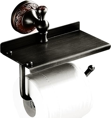 Miniatura 13 de Barra doble para toallas de bronce aceitado frotado de latón, ajustable de 15.5 a 27.5 pulgadas, soporte de barra para toallas de baño para portador