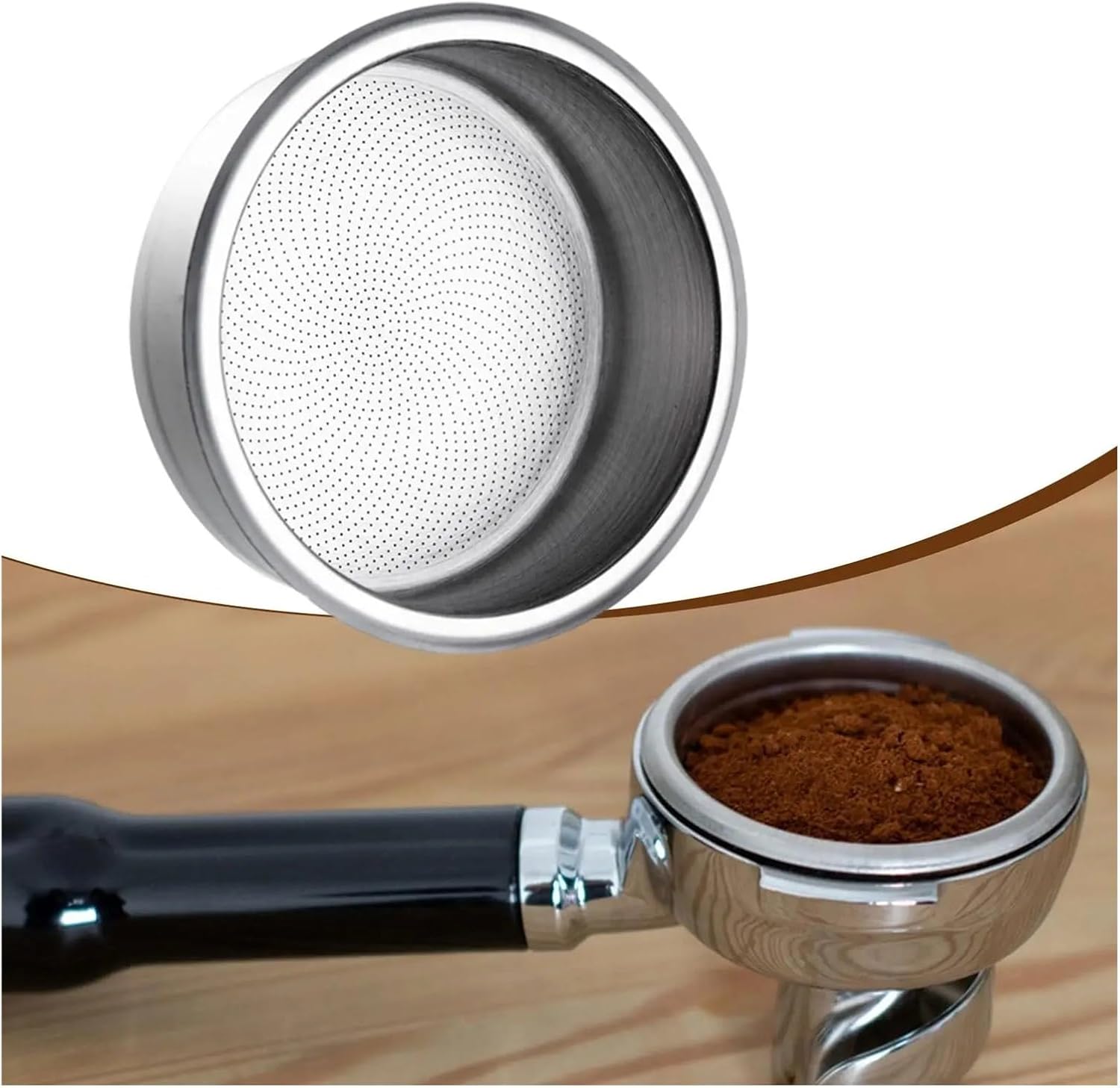 Compatibie For 58 Mm, Coffee Filter Basket Replacement Spare Parts