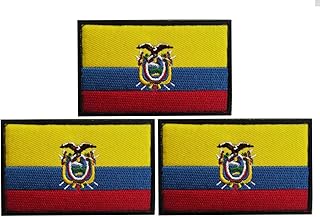 3 Pack Ecuador Flag Patch Ecuador Flag Embroidery Patch for Hats, Tactical Bags, Jackets, Clothes Patch Team Army Patch...