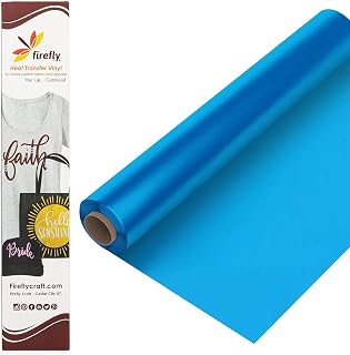 Regular Blue, Heat Transfer Vinyl for Shirts - Iron on Vinyl for Cricut & Silhouette Heat Press Vinyl for Shirt Transfers - Iron on HTV Vinyl - 3 Pieces, 12" X 20" (5 Feet) Each