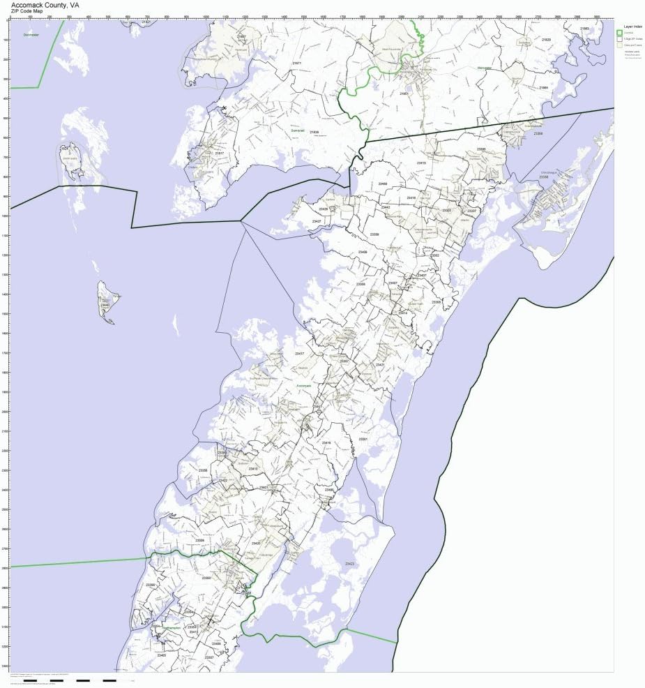 Working Maps County, Virginia VA Zip Code Map Not