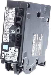 Siemens 20 Amp 1-Pole Dual Function CAFCI/GFCI Plug-On Neutral Circuit Breaker - Ultimate Safety