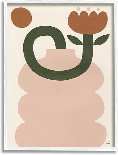 Stupell Industries Arte Giclée Abstracto Boho Tulipán Enmarcado por Moira Hershey