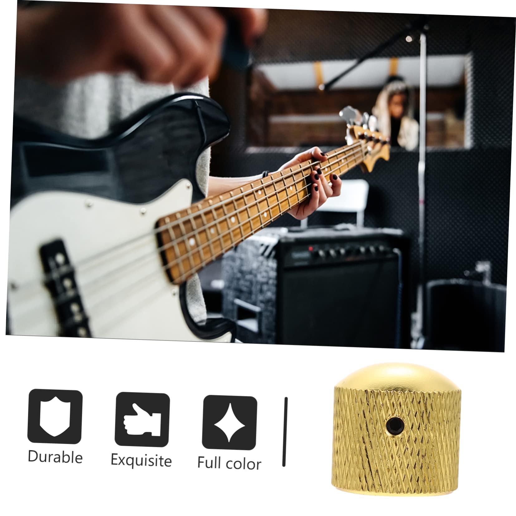 FUNOMOCYA 6pcs Guitar Knob Caps Universal Bass Volume Knobs for Guitar Potentiometer