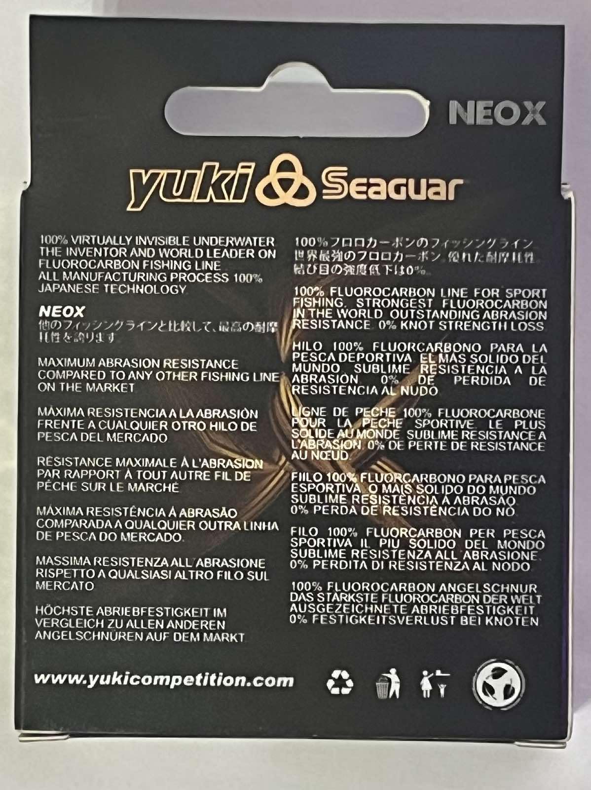 FLUOROCARBONE SEAGUAR Yuki NEOX 0.28 mm 50M - 12.6 kg