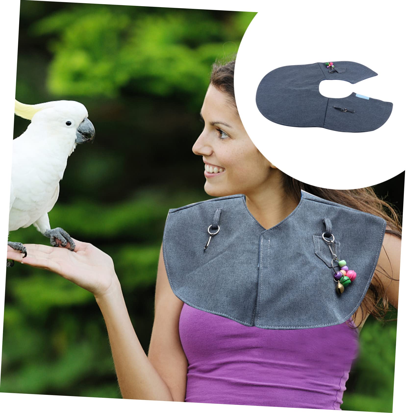 Gatuida Bird Pad Scratch Protector for Parrots Diaper Shawl Shoulder Protection Chic Practical Design for Training Play Fits Bird Breeds Easy Wear Removable