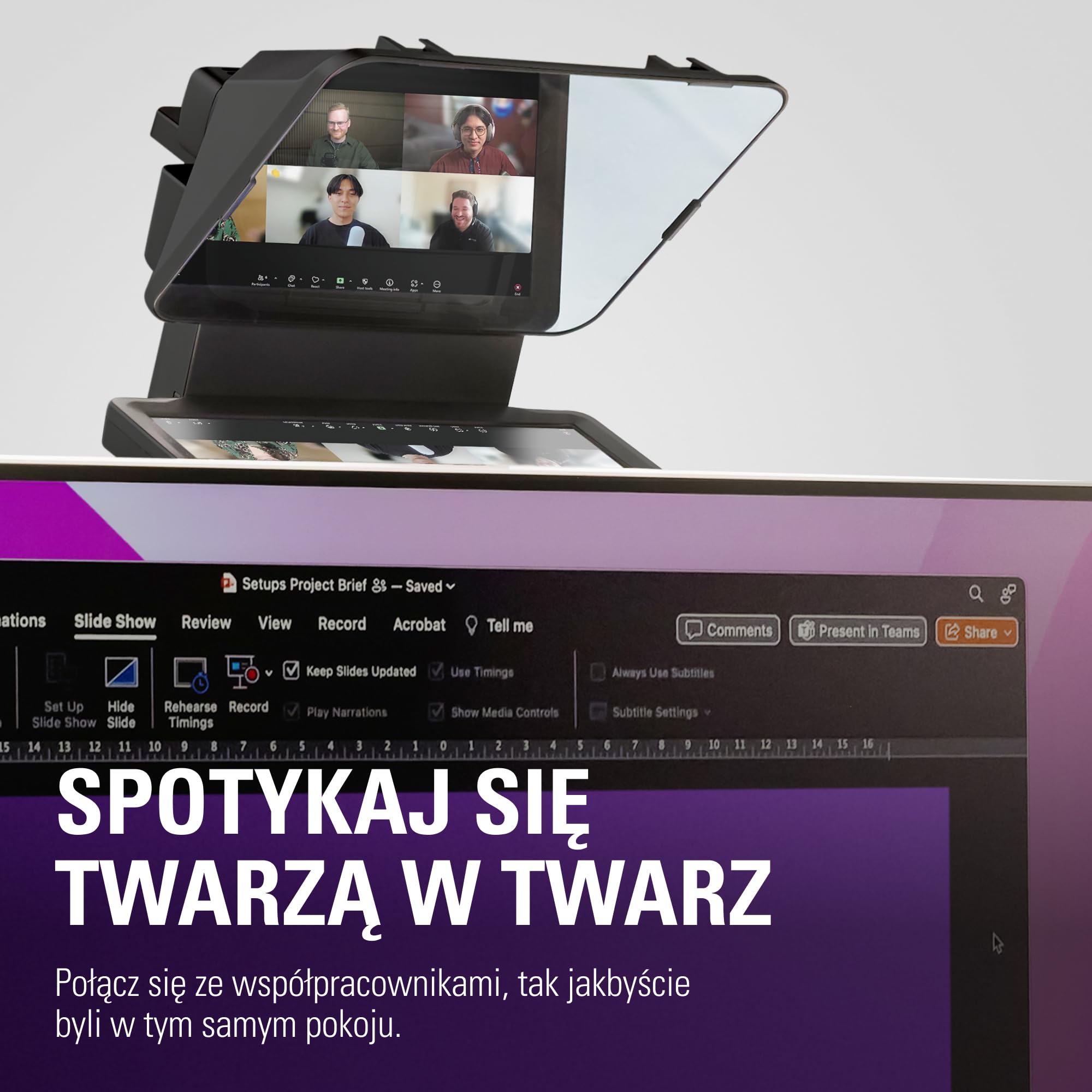 Elgato Prompter – Teleprompter z wbudowanym ekranem do YouTube, Twitch, Zoom, MS Teams i więcej, obsługuje DSLR/Webcam/Smartphone, funkcja przeciągnij i upuść na monitorze, działa z Mac/PC&Stream Deck | Kompatybilny z ekranem 9-calowym/YouTube/Twitch/Zoom