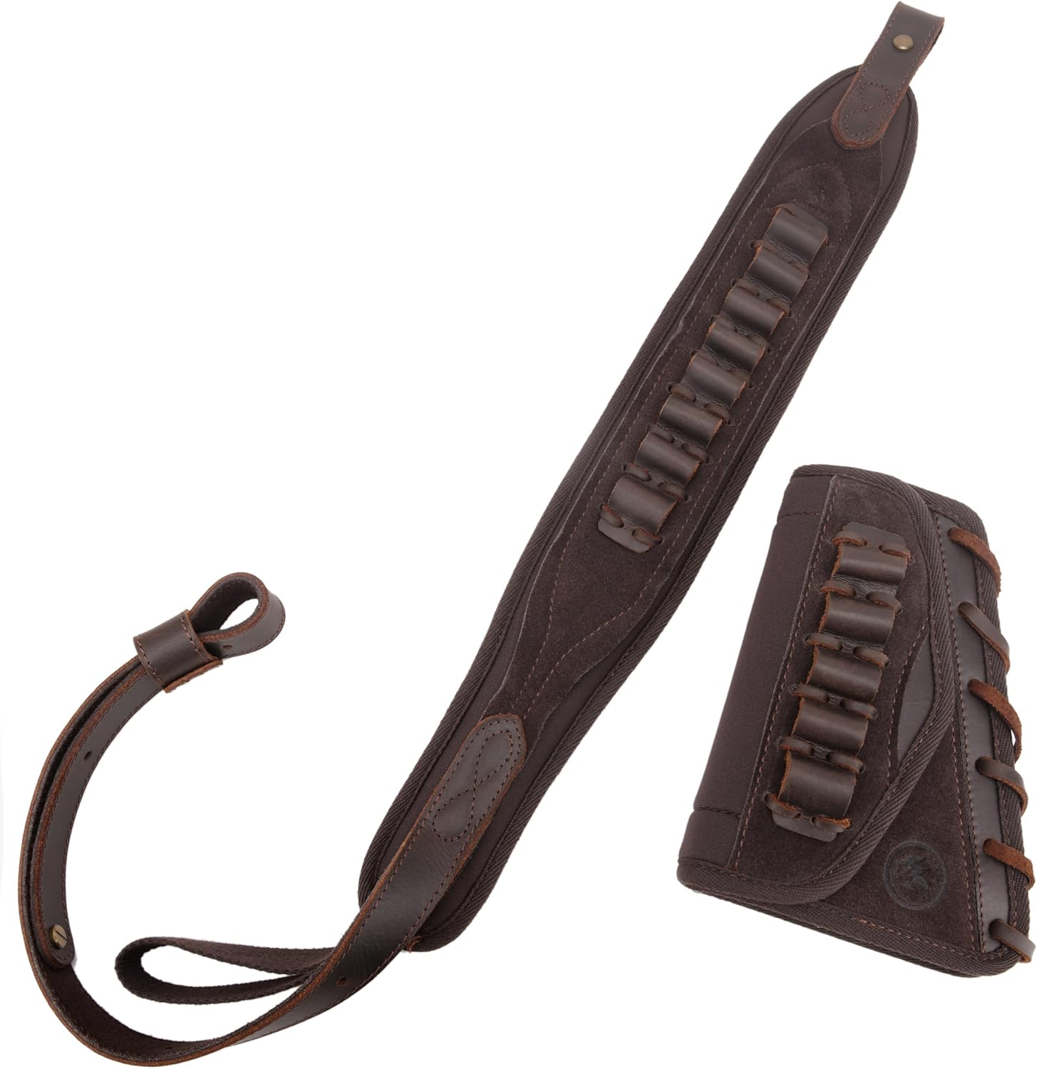 WAYNE'S DOG Rifle Cheek Riser Buttstock with Sling Ammo Holder with Swivles for 357/38 45-70 30-30 30-06 .308 .44MAG