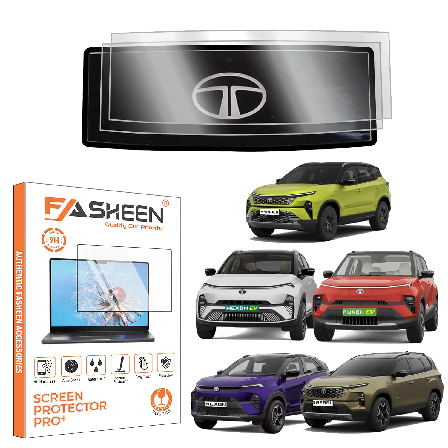 FASHEEN Screen Guard Compatible With 2 Pc Combo STEERING Screen Guard For TATA PUNCH/NEXON/HARRIER/SAFARI/PUNCH.EV/ALTROZ/CURVV/CURVV.EV/HARRIER.EV/TIAGO/TIAGO.EV-picture-32