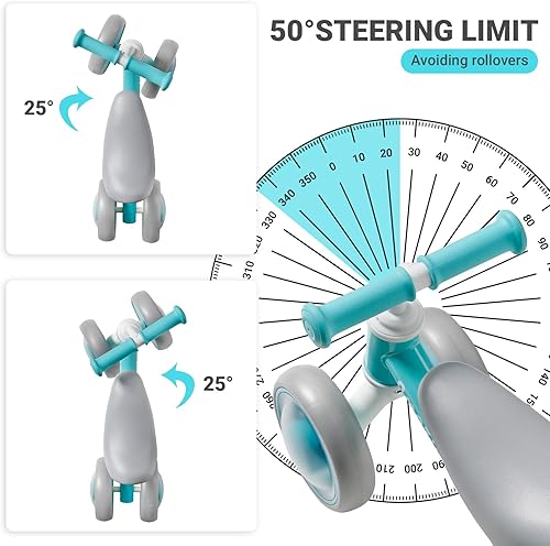 Miniatura 3 de Juguetes para niños de 1 año, regalos de primer cumpleaños de 1 a 2 años, bicicleta de equilibrio de bebé con iluminación colorida, sin pedal, 4