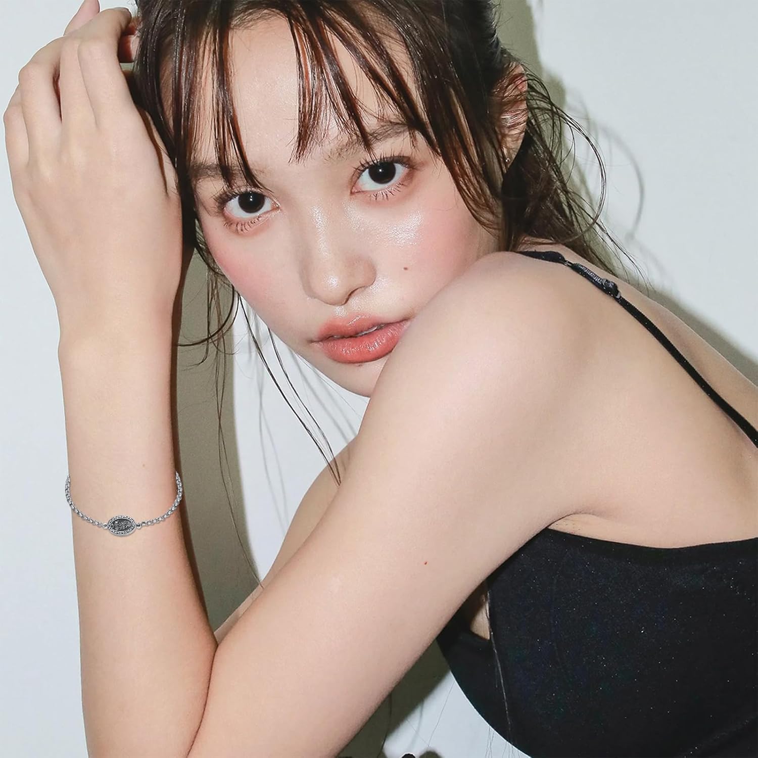 Birth Flower Urn Bracelet for Ashes for Women 925 Sterling Silver Cremation Bracelet Memorial Keepsake Jewelry for Human Ashes - Image 3