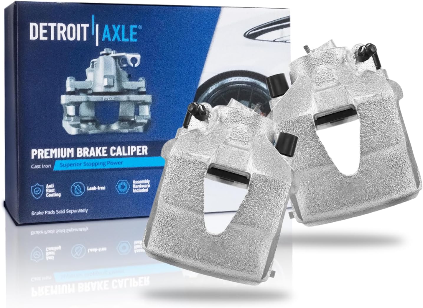 Detroit Axle 2 Front Brake Calipers for Volkswagen Jetta
