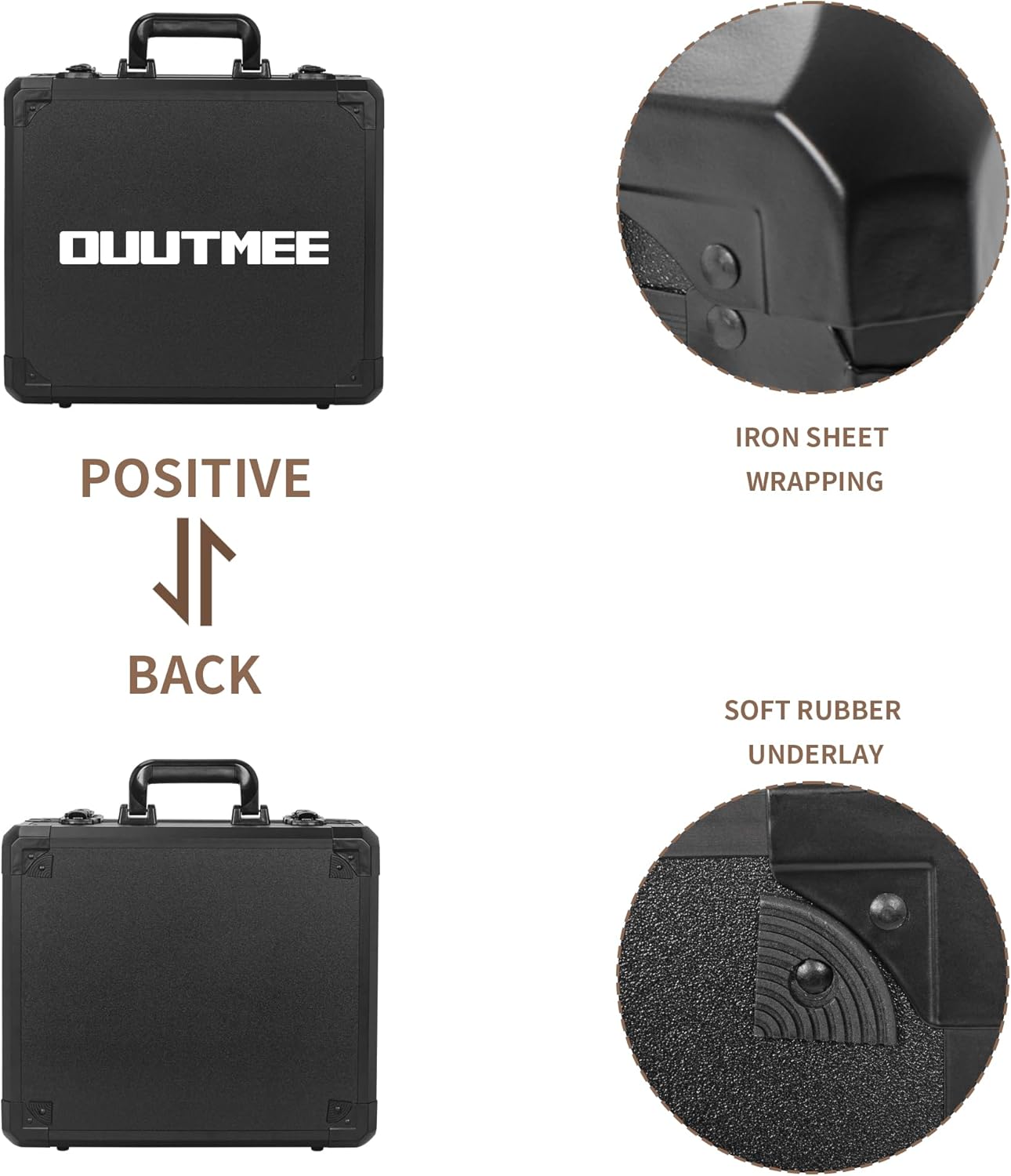 12.6 Inch Carrying Case With Customizable Pre-Diced Foam, Aluminum Alloy Sturdy Build, Ideal for Microphone, Equiment, Camera, Tools, Recorder, etc - Image 4