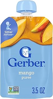 Baby Food Pouches, 2nd Foods for Babies, Mango, 3.5oz each (Pack of 12)